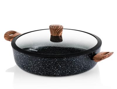Westinghouse Hapjespan / sauteuse Marble Wood ø 32 cm / 6 liter - standaard anti-aanbaklaag