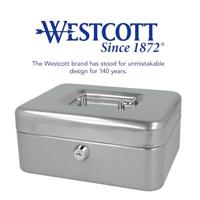 Westcott AC-E51001-ZI Geldkist 200x161x90mm Zilver, Kunststof Inzet Met 3 Vakken - thumbnail