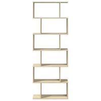 Kamerscherm / boekenkast 6-laags 70x24x193 cm hout sonoma eiken - thumbnail