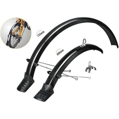 Mirage spatbordset 20" met bevestigingsmateriaal zwart