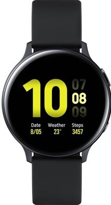Samsung Galaxy Watch Active2, Fitnesstracker van aluminium, groot display, duurzame batterij, waterdicht, 44 mm, Bluetooth, zwart