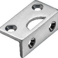 Hoeksluitplaat halfronde stang MMC - thumbnail