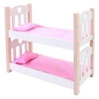 Poppen Stapelbed Roze/Wit - thumbnail