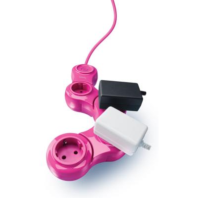 Quirky Pivot Power Pop power uitbreiding 0,61 m 4 AC-uitgang(en) Binnen Roze Quirky Pivot Power Pop power uitbreiding 0,61 m 4 AC-uitgang(en) Binnen Roze