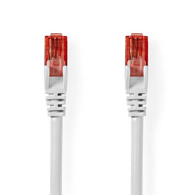 Nedis CAT6 Netwerkkabel | RJ45 Male | RJ45 Male | U/UTP | 3.00 m | Rond | PVC | Wit | Label - CCGL85200WT30