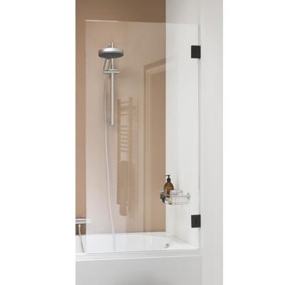 Sealskin I AM badwand 1 delig 850 breed 1600 hoog Mat zwart helder glas met antikalk CSK010855195100