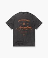 Jorcustom Handscript Loose Fit T-Shirt Heren Donkergrijs/Oranje - Maat XL - Kleur: DonkergrijsOranje | Soccerfanshop - thumbnail