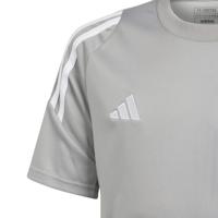 adidas Tiro 24 Voetbalshirt Kids Lichtgrijs Wit - thumbnail