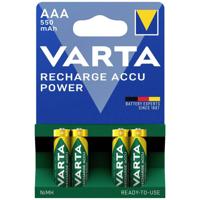 Varta RECH.AC.PowerAAA550mAh Bli 4 Oplaadbare AAA batterij (potlood) NiMH 550 mAh 1.2 V 4 stuk(s) - thumbnail
