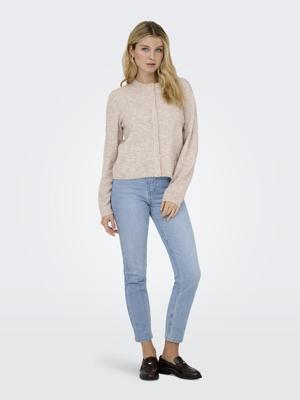 Only Onlsimoni L/s O-neck Cardigan Knt Noos Vest Pumice Stone