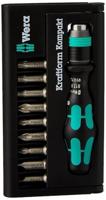 Wera Kraftform Kompakt 10 05056653001 Bitset 10-delig Plat, Kruiskop Phillips, Kruiskop Pozidriv, Binnen-Torx - thumbnail