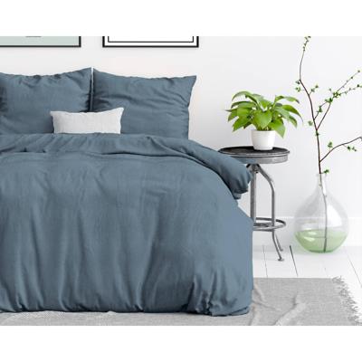 Dreamhouse - Stone Washed dekbedovertrek 100% Katoen - Blauw - 240 x 220