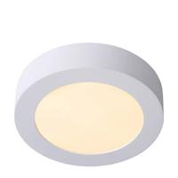 Lucide BRICE-LED - Plafonnière Badkamer - Ø 18 cm - LED Dimb. - 1x12W 3000K - IP44 - Wit - thumbnail