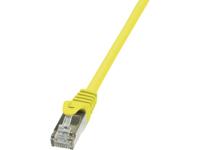 LogiLink CP1087D RJ45 Netwerk Aansluitkabel CAT 5e SF/UTP 7.50 m Geel Snagless - thumbnail