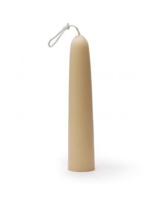 Bijenwas dompelkaars ø 4 cm 20 cm gebleekt - 1 kaars