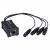 Hilec BOXRJ4XF3 breakout box van rj45 naar XLR female voor DMX of audio