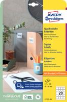 Etiket Avery Zweckform L7121-25 QR code 45x45mm opaak 500 etiketten - thumbnail