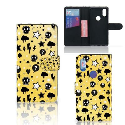 Telefoonhoesje met Naam Xiaomi Mi Mix 2s Punk Geel Telefoonhoesje met Naam Xiaomi Mi Mix 2s Punk Geel