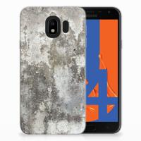 Samsung Galaxy J4 2018 TPU Siliconen Hoesje Beton Print - thumbnail