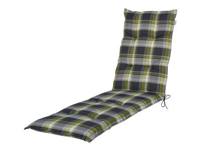 LIVARNO Tuinstoelkussen Valencia/Miami 170 x 50 cm (Groen/geruit)