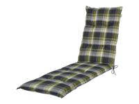 LIVARNO Tuinstoelkussen Valencia/Miami 170 x 50 cm (Groen/geruit) - thumbnail