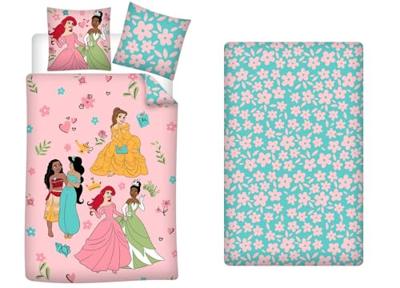 Disney Princess Dekbedovertrek 140 x 200 cm + 90 x 200 cm + 25 cm katoen