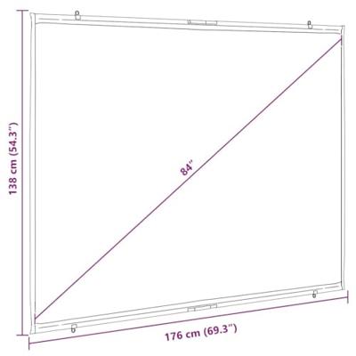 VidaXL Projectiescherm wandhangend 84 inch 4:3
