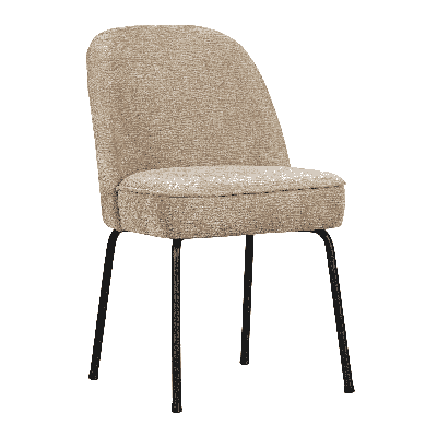 Woood Vogue eetkamerstoel chenille zand