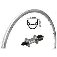 Kgs achterwiel 28 inch (622) velg zac 2000 zilver 8-10 speed uitval - thumbnail