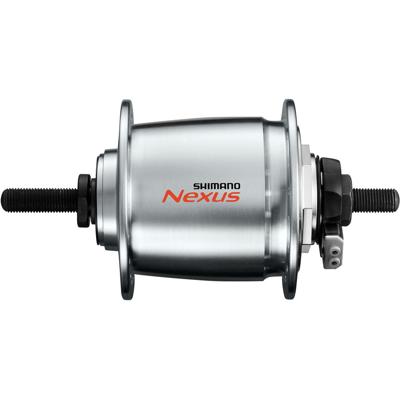 Shimano dynamo naaf dh-c6000-1r 36 gaats 6v/1,5 watt voor rollerbrake zilver Shimano dynamo naaf dh-c6000-1r 36 gaats 6v/1,5 watt voor rollerbrake zilver