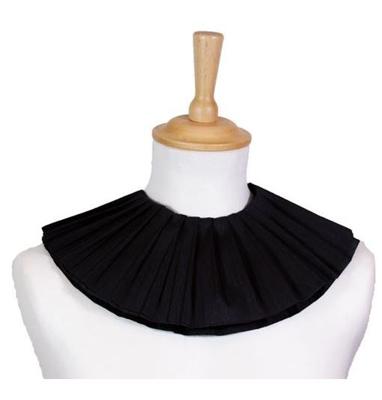 Pietenkraag zwart crêpepapier (2 lagen)