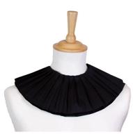 Pietenkraag zwart crêpepapier (2 lagen) - thumbnail