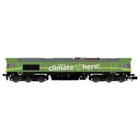 KATO K10835 N diesellocomotief Class 66 DB Cargo/Climate Hero, EP.VI. - thumbnail