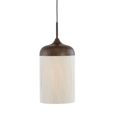 Light & Living Hanglamp 'Dania' Houtlook en touw, 28cm, kleur Donkerbruin Light & Living Hanglamp 'Dania' Houtlook en touw, 28cm, kleur Donkerbruin
