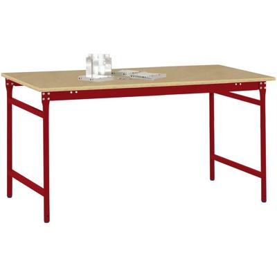 Manuflex BB3035.3003 Bijzettafel basis stationair met multiplex tafelblad in robijnrood RAL 3003, bxdxh: 1250 x 600 x 780 mm Robijn-rood Manuflex BB3035.3003 Bijzettafel basis stationair met multiplex tafelblad in robijnrood RAL 3003, bxdxh: 1250 x 600 x 780 mm Robijn-rood