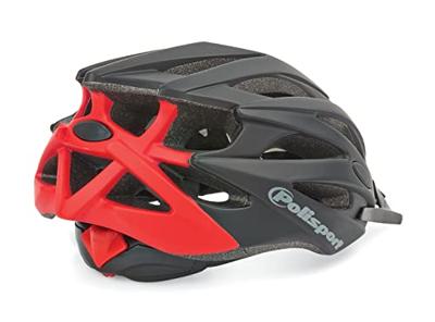 Polisport twig fietshelm m 55-58cm zwart/mat rood