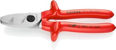 Knipex 95 17 200 Kabelschaar Geschikt voor (striptechniek) Aluminium- en koperkabel, een- en meerdraads 20 mm 70 mm² 0