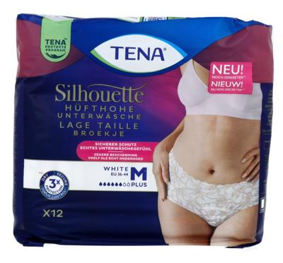 TENA Silhouette Underwear Low Waist White M Plus