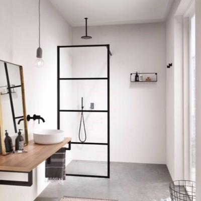 Sealskin Inloopdouche Soho A3 Mat Zwart 8 mm - Soho A3 90x210 cm