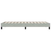 Boxspring zonder matras fluweel lichtgrijs 100x210 cm - thumbnail
