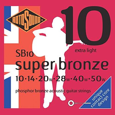 Rotosound SB10 Super Bronze akoestische gitaarsnaren .010-.050w