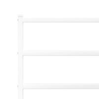 Bedframe met hoofd- en voeteneindemetaal wit 120x190 cm - thumbnail