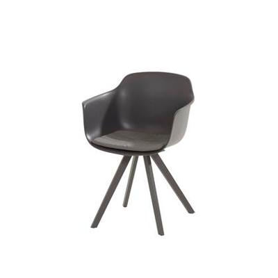 Tuinstoel Solid met kussen - antraciet | 4 Seasons Outdoor