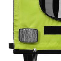 Fietskar voor huisdieren, groen en grijs Oxford-stof en ijzer - thumbnail