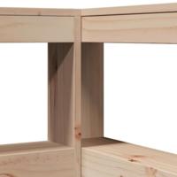 Boekenkast Hoofdeinde L-vormig 75 cm massief grenenhout - thumbnail