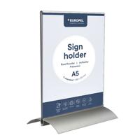 Kaarthouder europel a5 t-standaard acryl alu - thumbnail