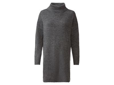 esmara Dames pulloverjurk (M (40/42), Donkergrijs)