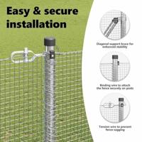 VidaXL Afrasteringspaal zilver 10 x 1,5 m (12 x 12 mm gaas) staal - thumbnail