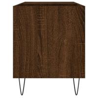 Platenkast 85x38x48 cm bewerkt hout bruin eikenkleur - thumbnail