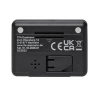 TFA Dostmann 60.2035.01 Kwarts Tafelklok Zwart - thumbnail